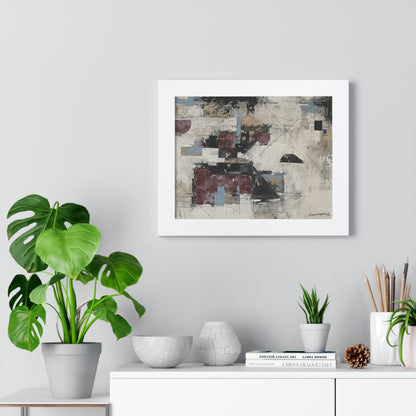 Abstract Framed Poster, Modern Wall Art Print By Vercmagnus