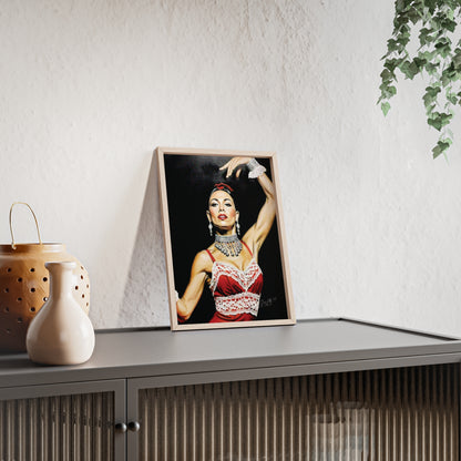 Flamenco Wall Art Framed Print, Dance Themed Decor By QueenNoble