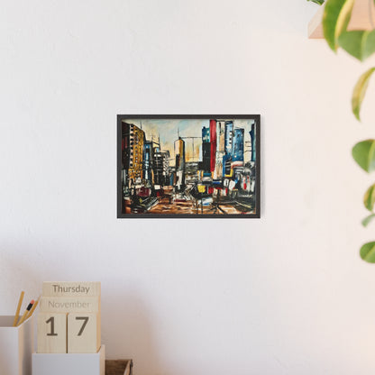 Framed Urban Art Poster, Stylish Wall Decor, City Prints By Vercmagnus