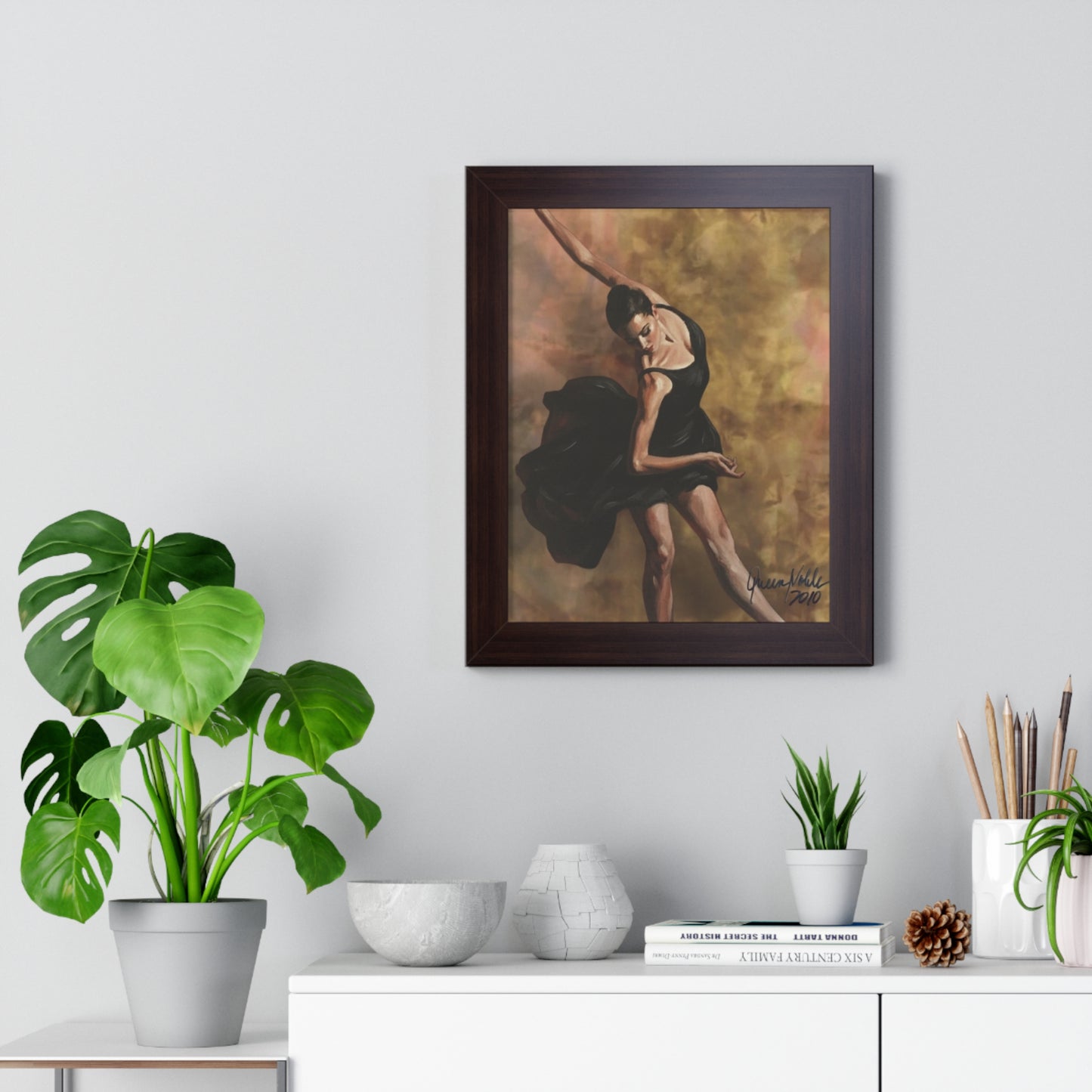 Ballet Dancer Wall Art Poster | Framed Print By QueenNoble