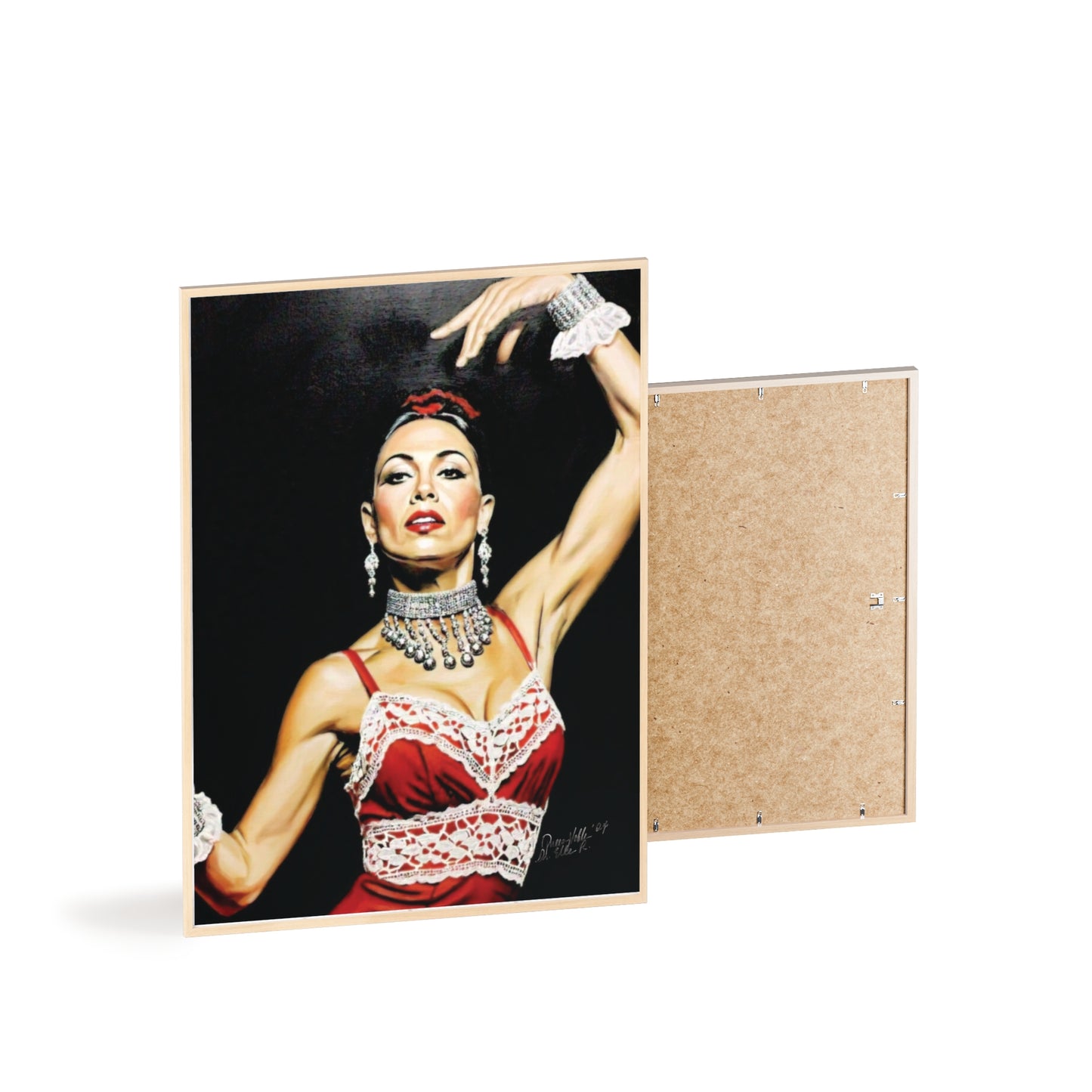 Flamenco Wall Art Framed Print, Dance Themed Decor By QueenNoble