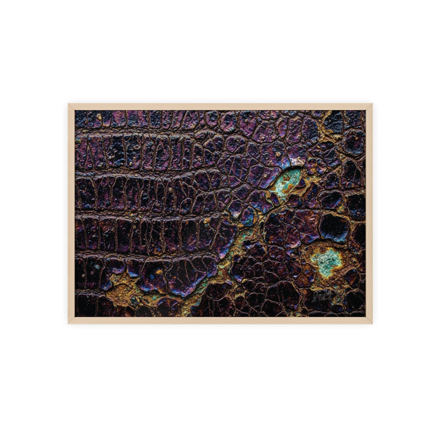 Luxurious Crocodile Print Wall Art Framed Posters By QueenNoble