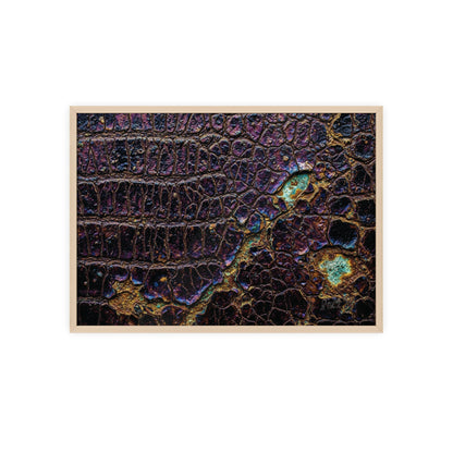 Luxurious Crocodile Print Wall Art Framed Posters By QueenNoble