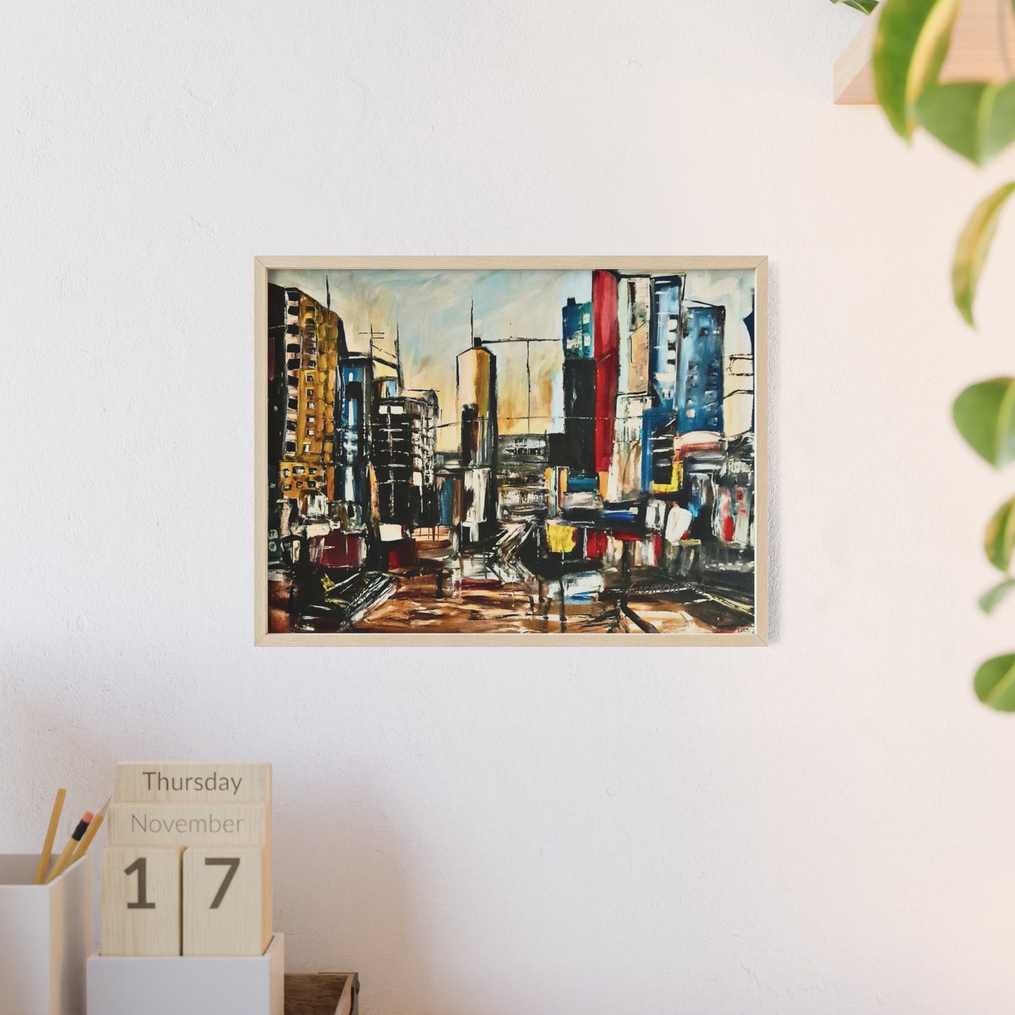 Framed Urban Art Poster, Stylish Wall Decor, City Prints By Vercmagnus