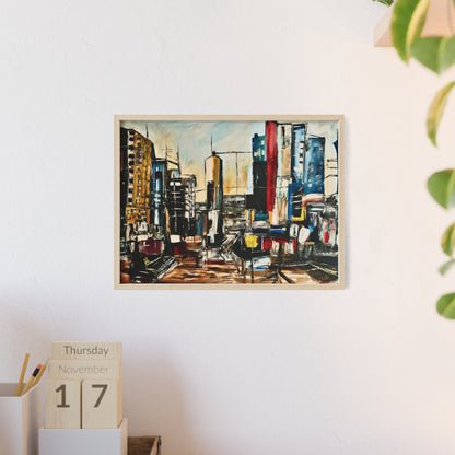 Framed Urban Art Poster, Stylish Wall Decor, City Prints By Vercmagnus