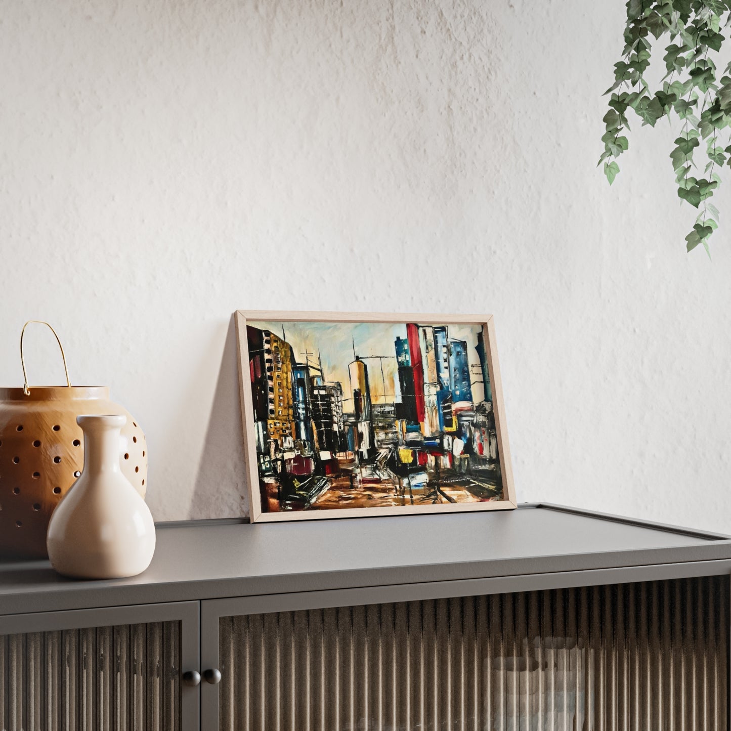 Framed Urban Art Poster, Stylish Wall Decor, City Prints By Vercmagnus
