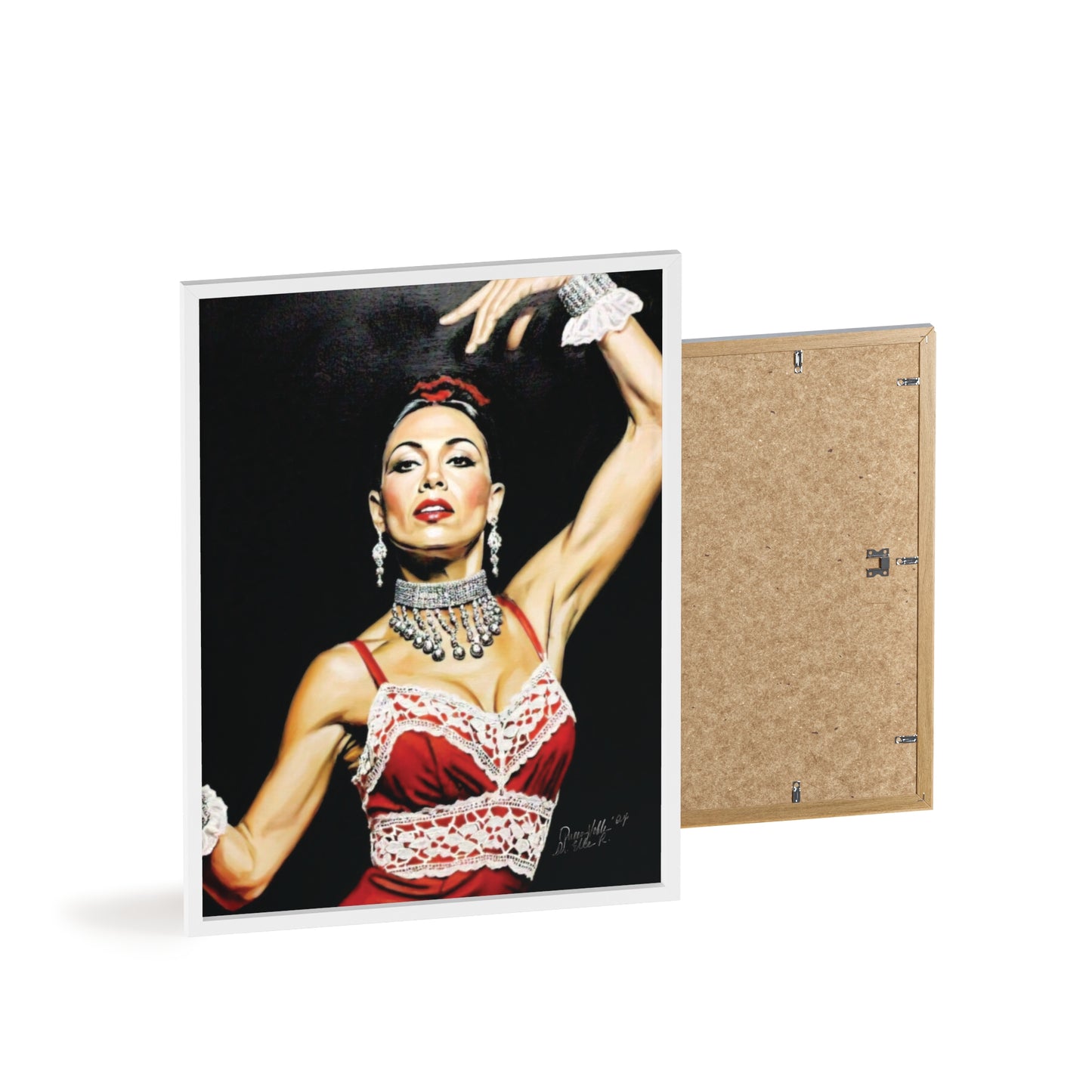 Flamenco Wall Art Framed Print, Dance Themed Decor By QueenNoble