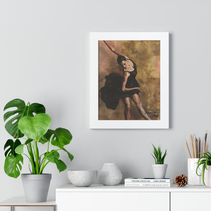 Ballet Dancer Wall Art Poster | Framed Print By QueenNoble