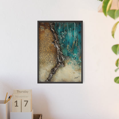 Rustic Framed Art Poster, Nature Inspired Wall Decor By QueenNoble