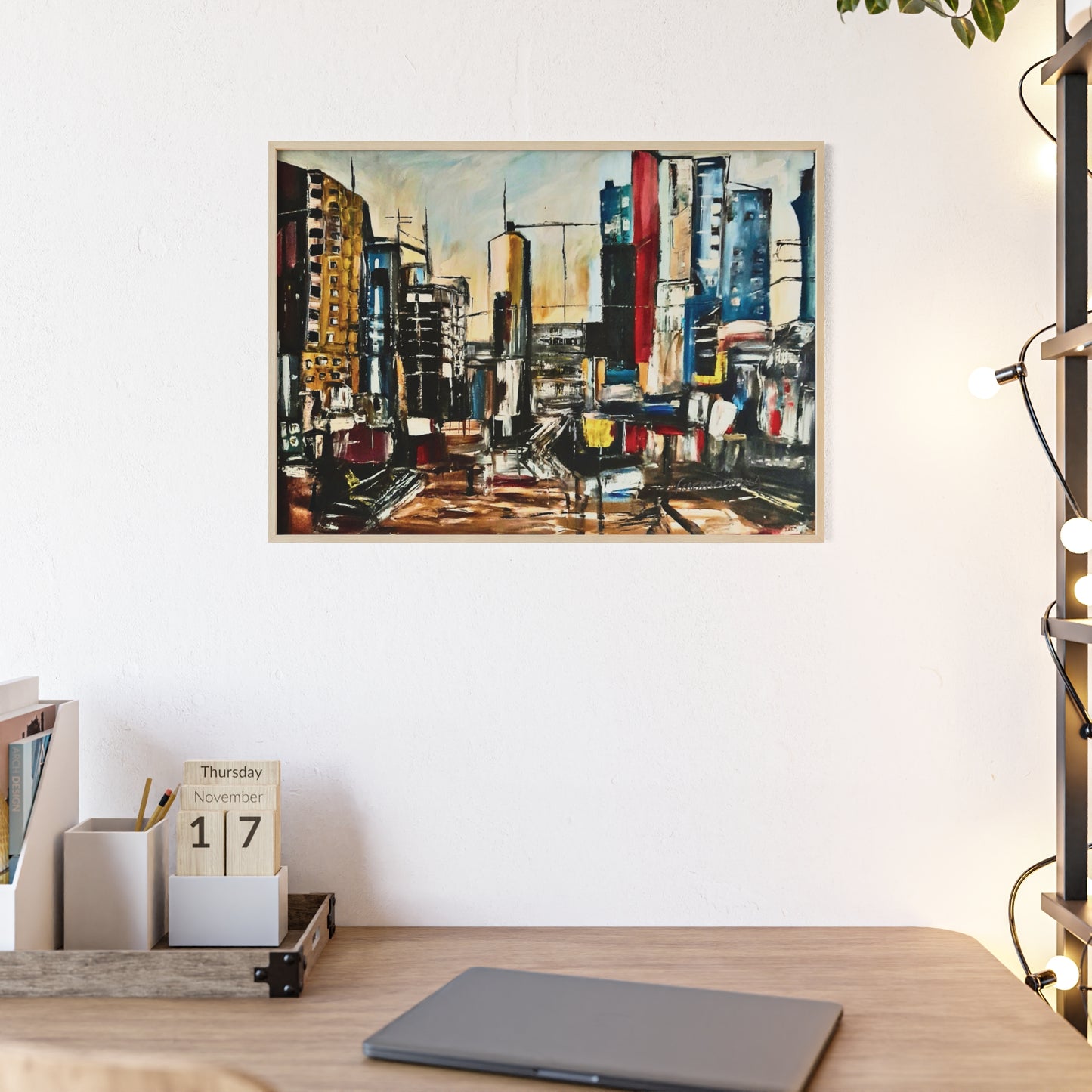 Framed Urban Art Poster, Stylish Wall Decor, City Prints By Vercmagnus