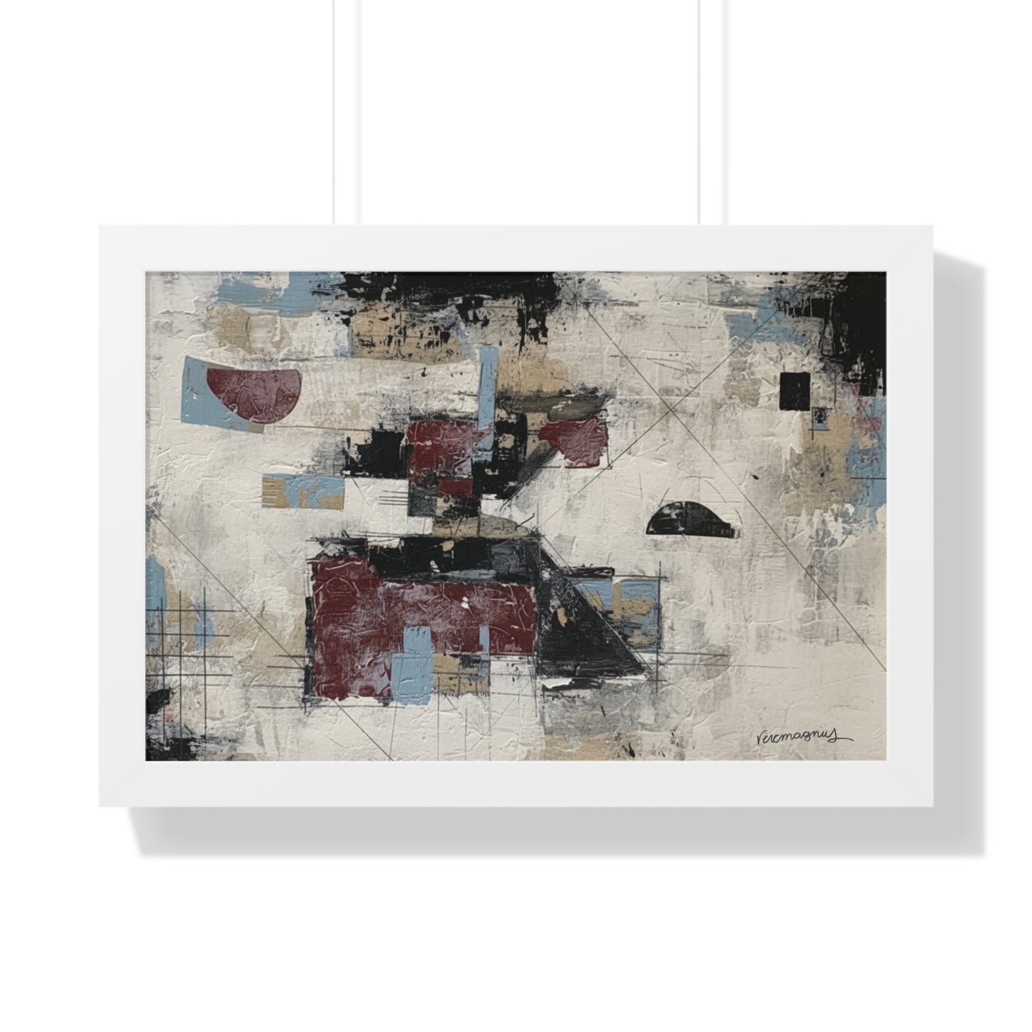 Abstract Framed Poster, Modern Wall Art Print By Vercmagnus