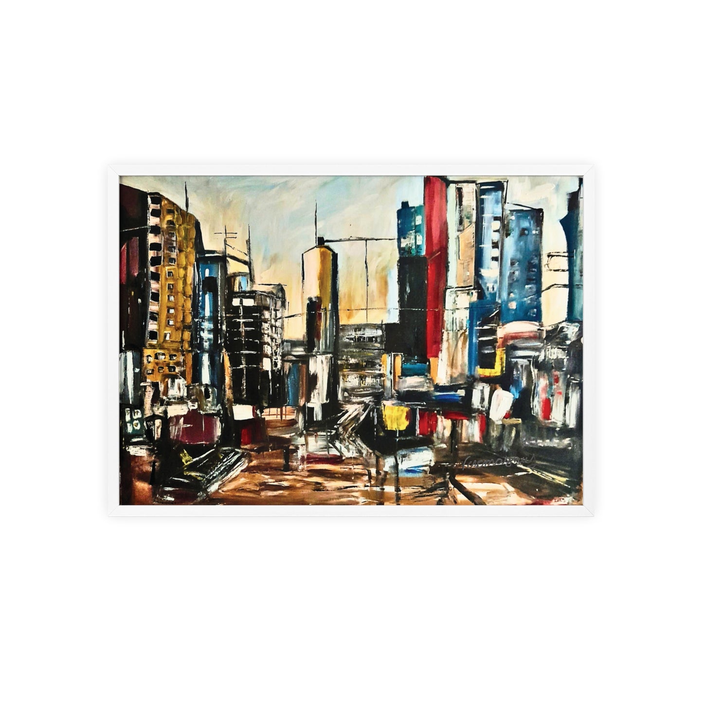 Framed Urban Art Poster, Stylish Wall Decor, City Prints By Vercmagnus