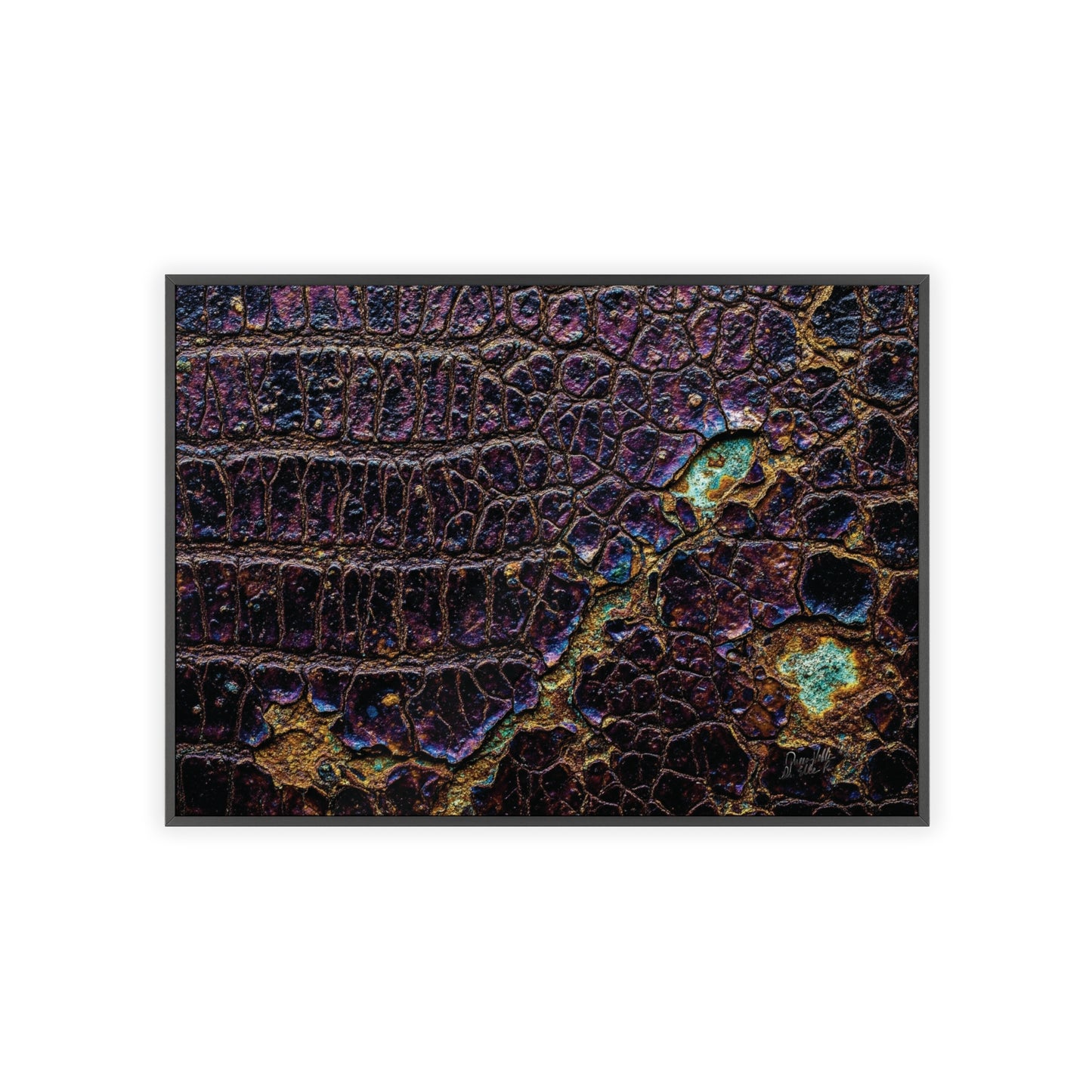Luxurious Crocodile Print Wall Art Framed Posters By QueenNoble