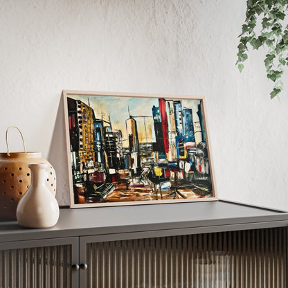 Framed Urban Art Poster, Stylish Wall Decor, City Prints By Vercmagnus