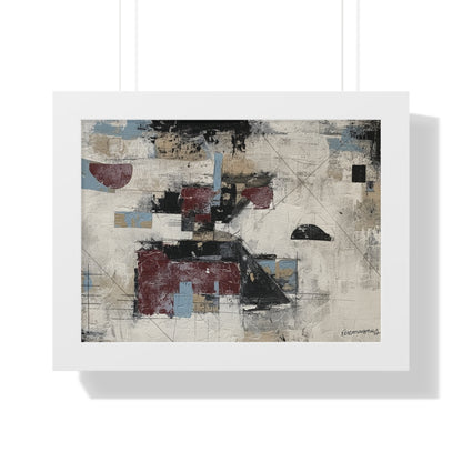 Abstract Framed Poster, Modern Wall Art Print By Vercmagnus