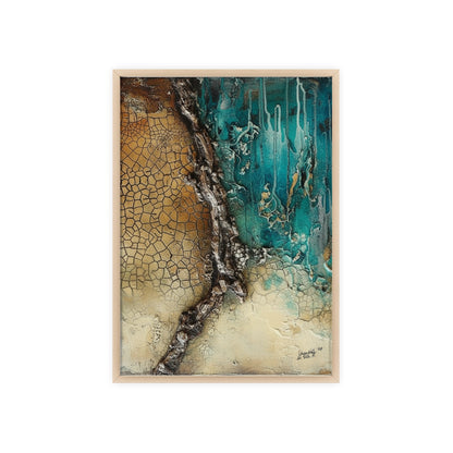 Rustic Framed Art Poster, Nature Inspired Wall Decor By QueenNoble