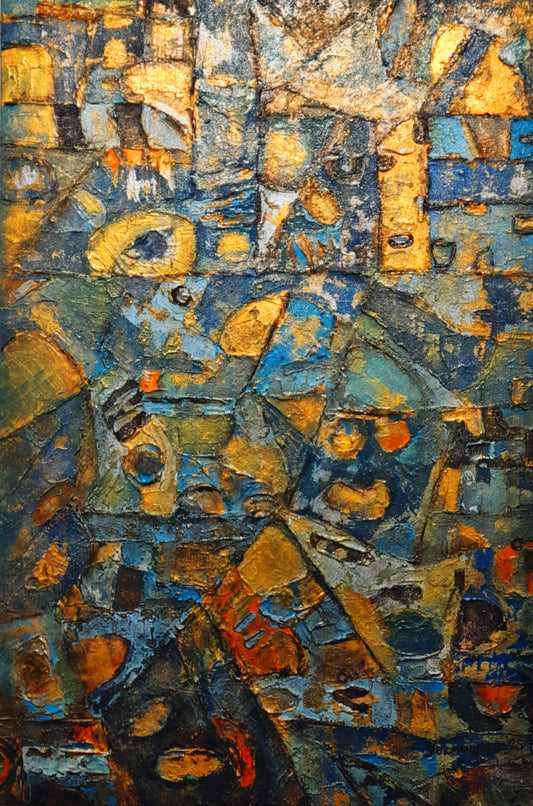 The Hidden Treasure Textured Rustic Abstract Original Painting
