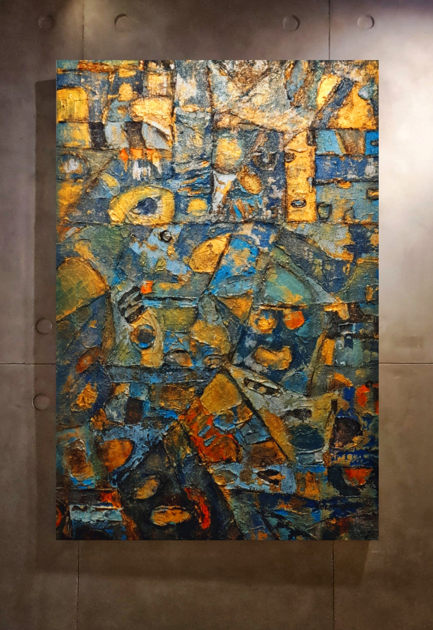 The Hidden Treasure Textured Rustic Abstract Original Painting