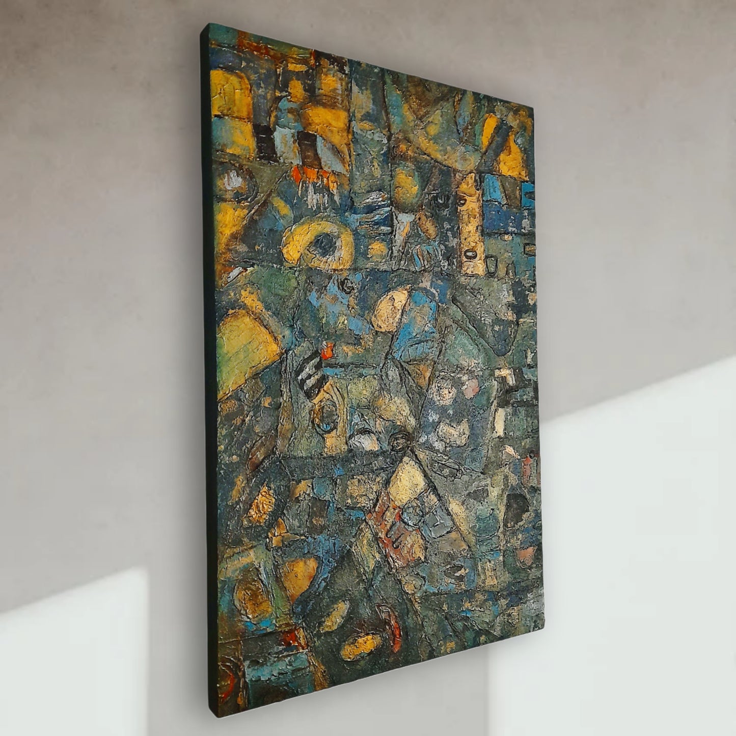 The Hidden Treasure Textured Rustic Abstract Original Painting