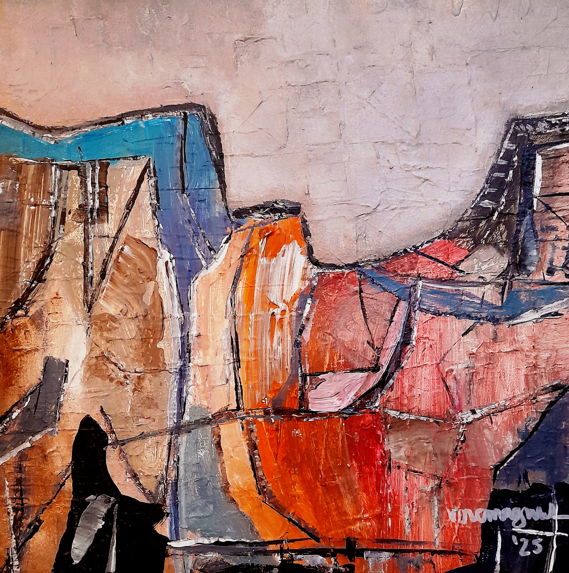 Contemporary Abstract Landscape Expressionism Minimalist Season 3 By Vercmagnus 