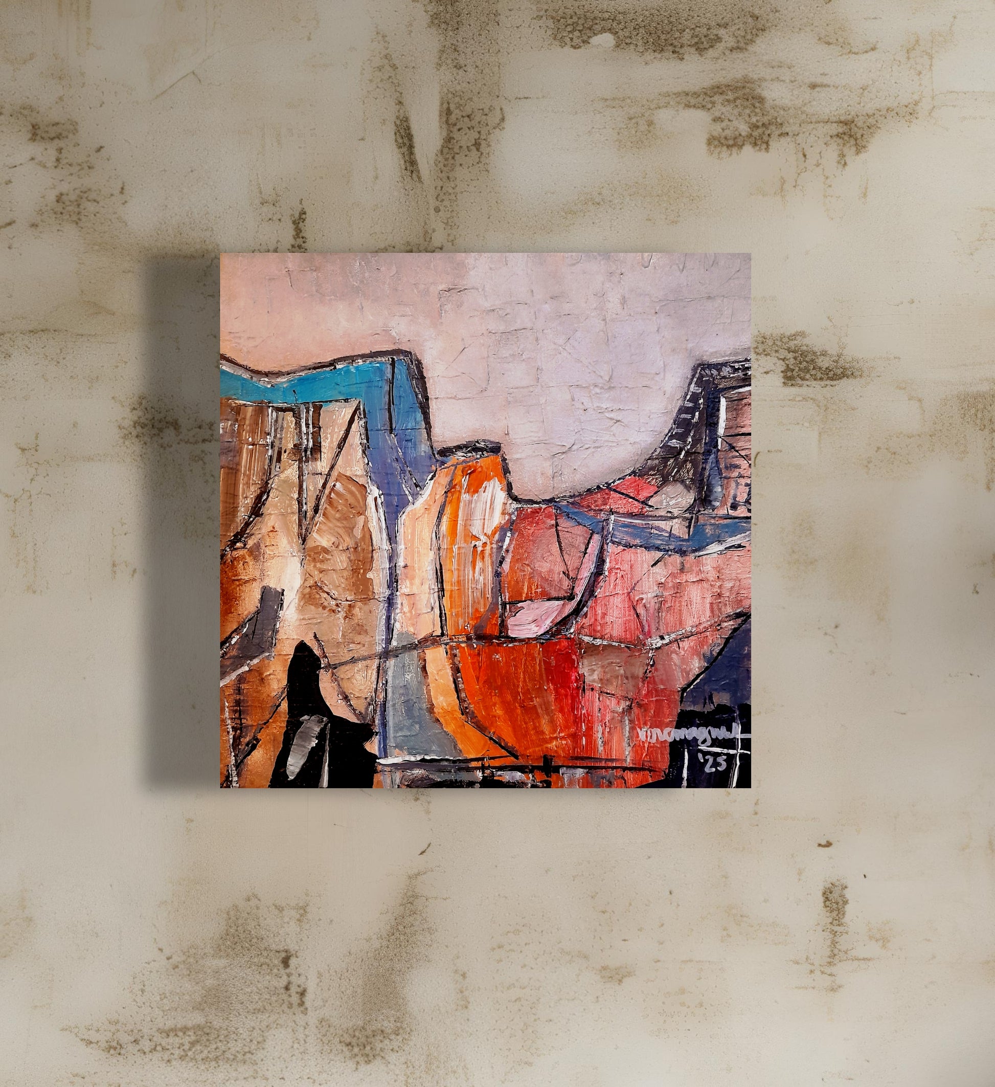 Contemporary Abstract Landscape Expressionism Minimalist Season 3 By Vercmagnus 
