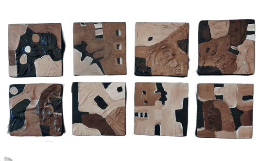 The 8 Locks Set Of 8 Minimalism Paintings By Vercmagnus