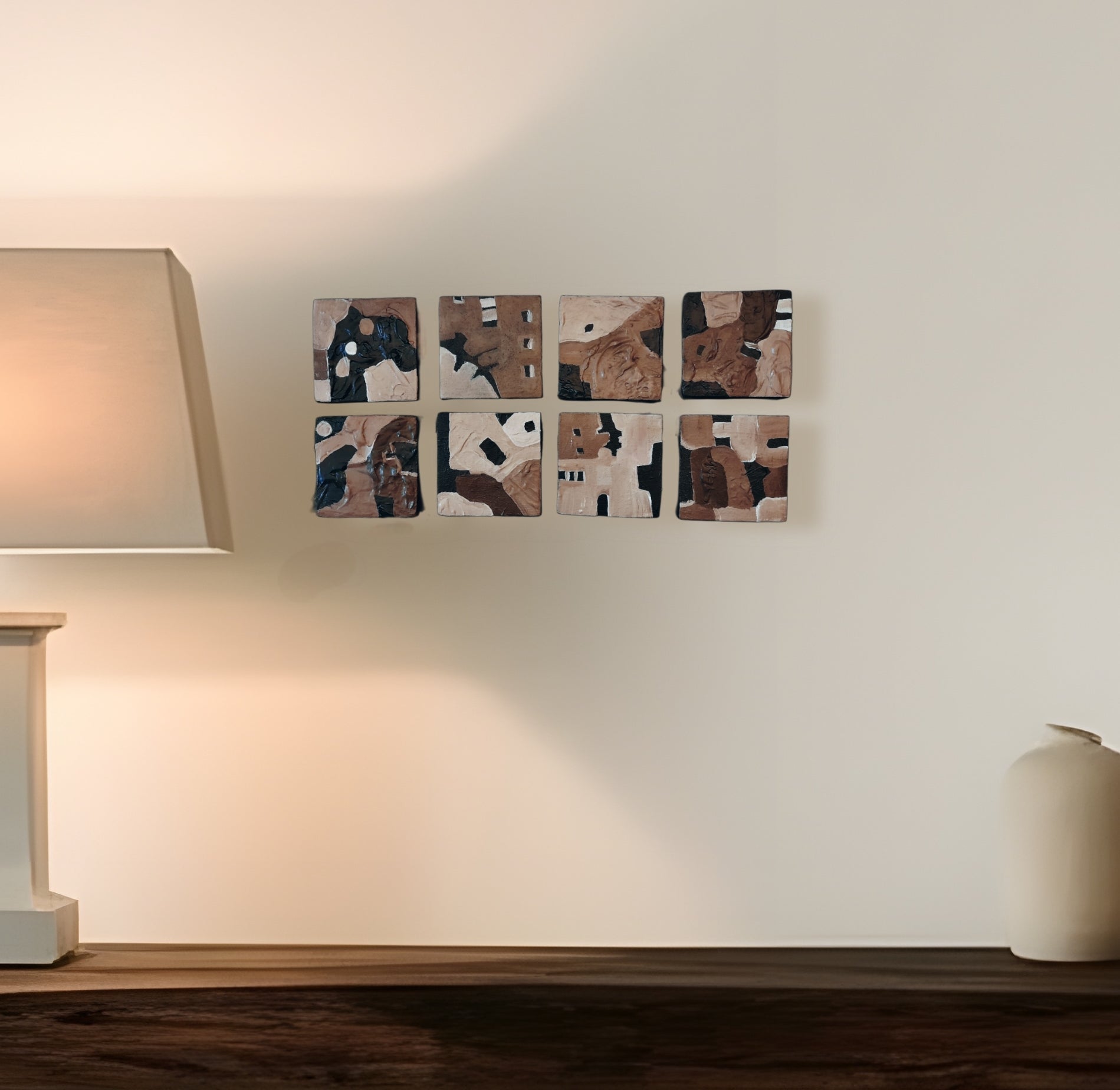 The 8 Locks Set Of 8 Minimalism Paintings By Vercmagnus
