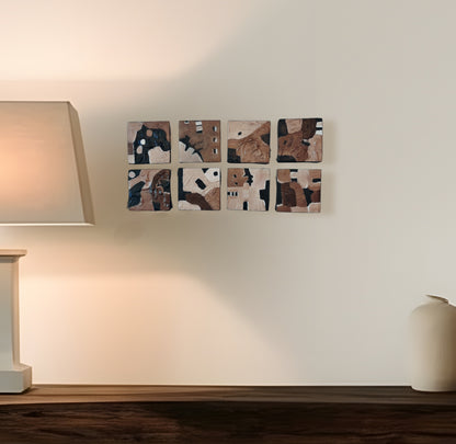 The 8 Locks Set Of 8 Minimalism Paintings By Vercmagnus