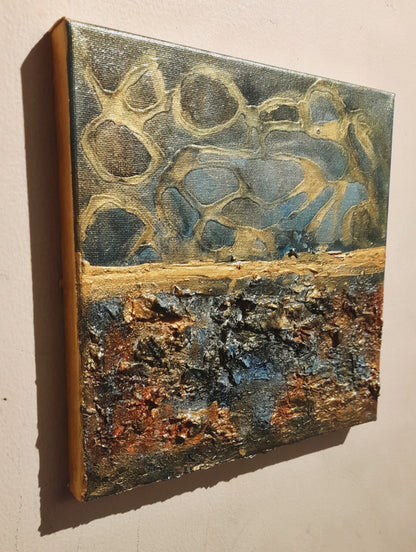 Rustic Abstract Art Mixed Media Original Artwork - Gift Series