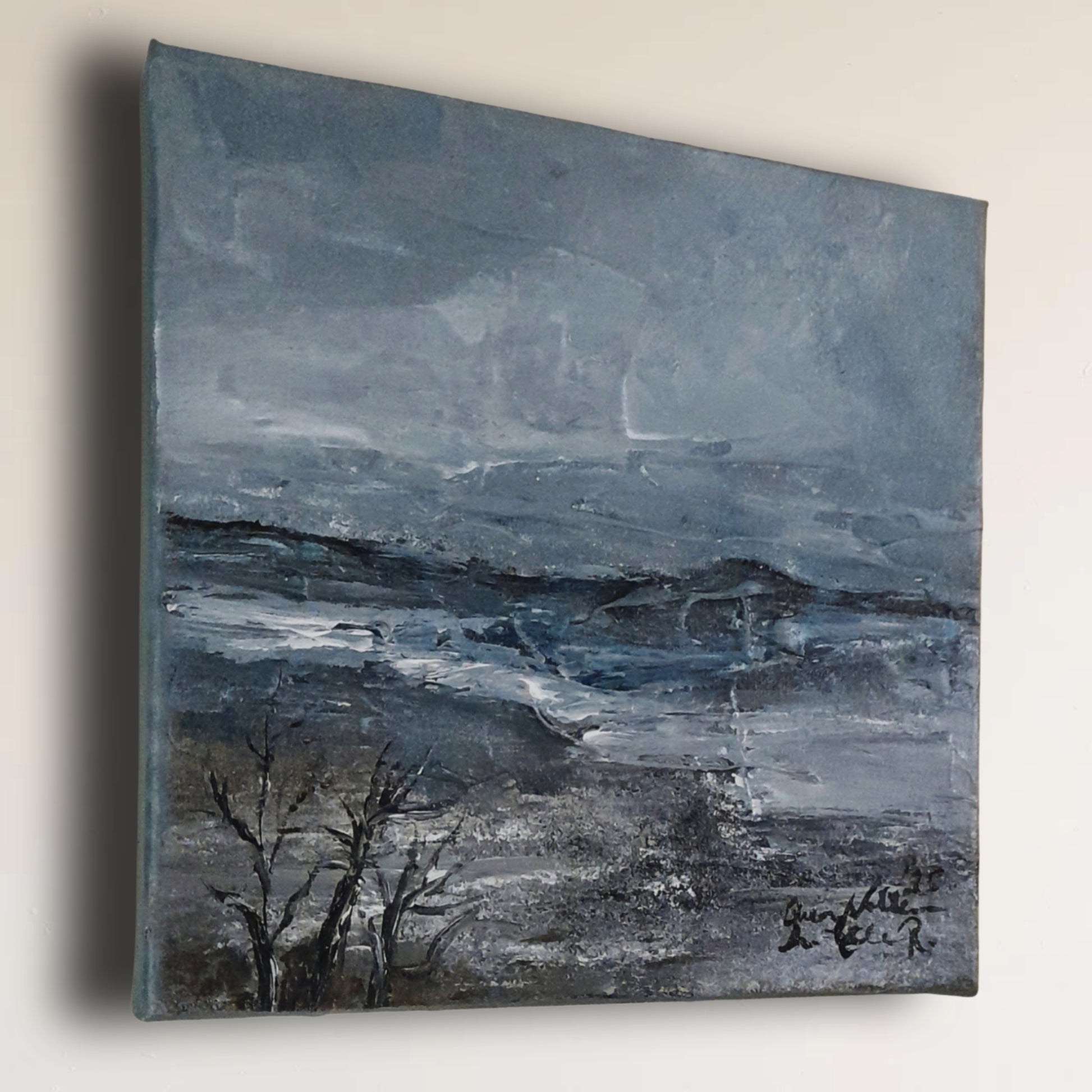 Triptych Original Landscape Painting - The Secret Life Can Offer By QueenNoble