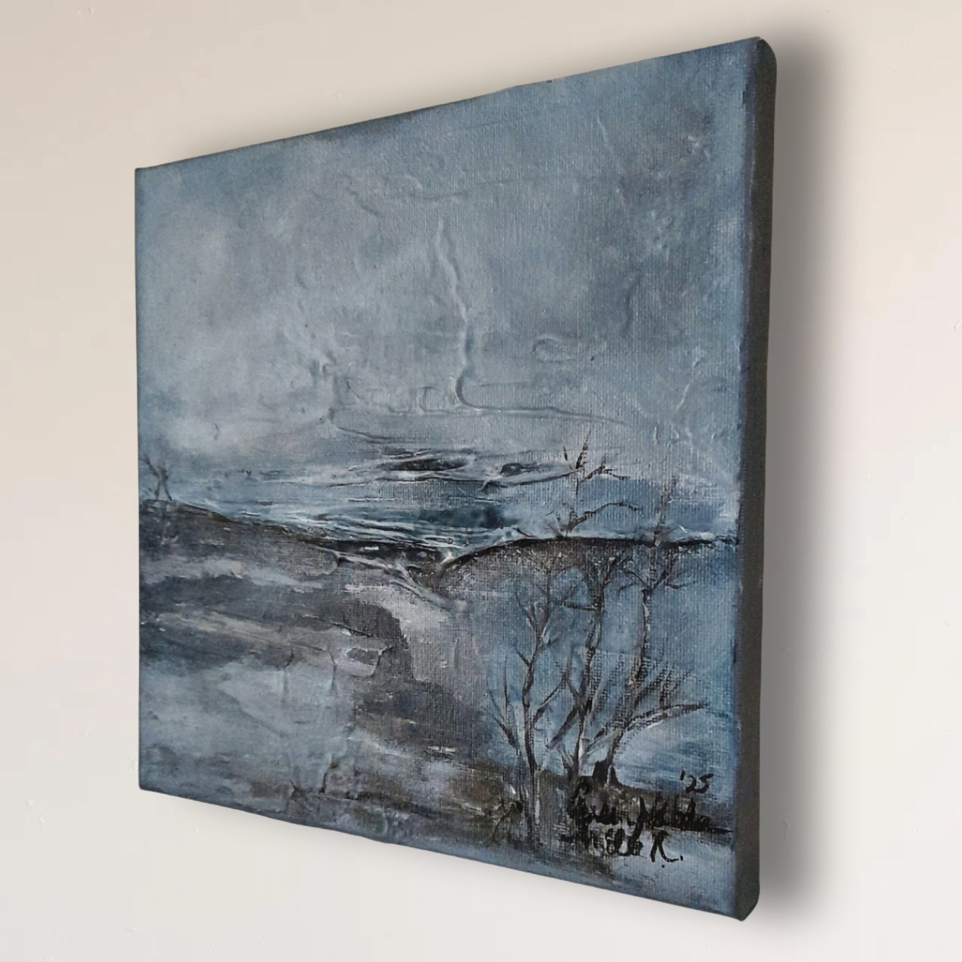 Triptych Original Landscape Painting - The Secret Life Can Offer By QueenNoble