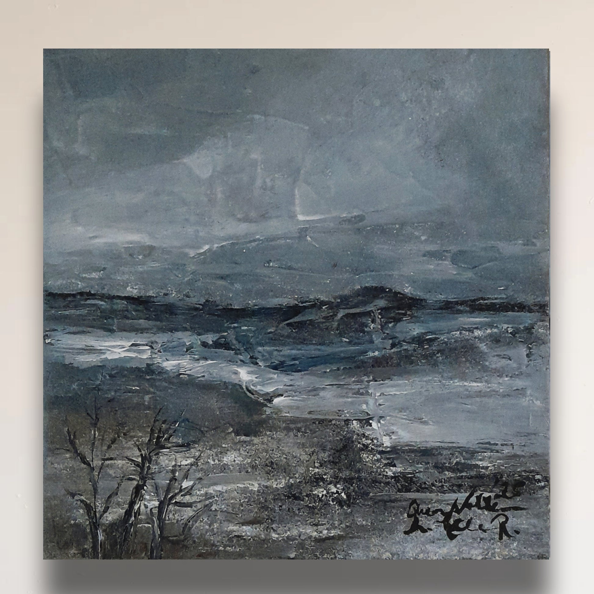 Triptych Original Landscape Painting - The Secret Life Can Offer By QueenNoble