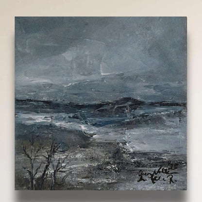 Triptych Original Landscape Painting - The Secret Life Can Offer By QueenNoble