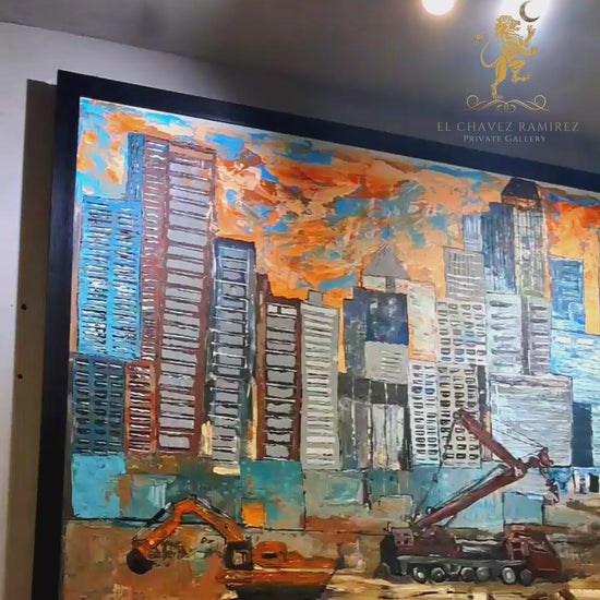 Makati Cityscape Original Painting Contemporary Modern Landcape 