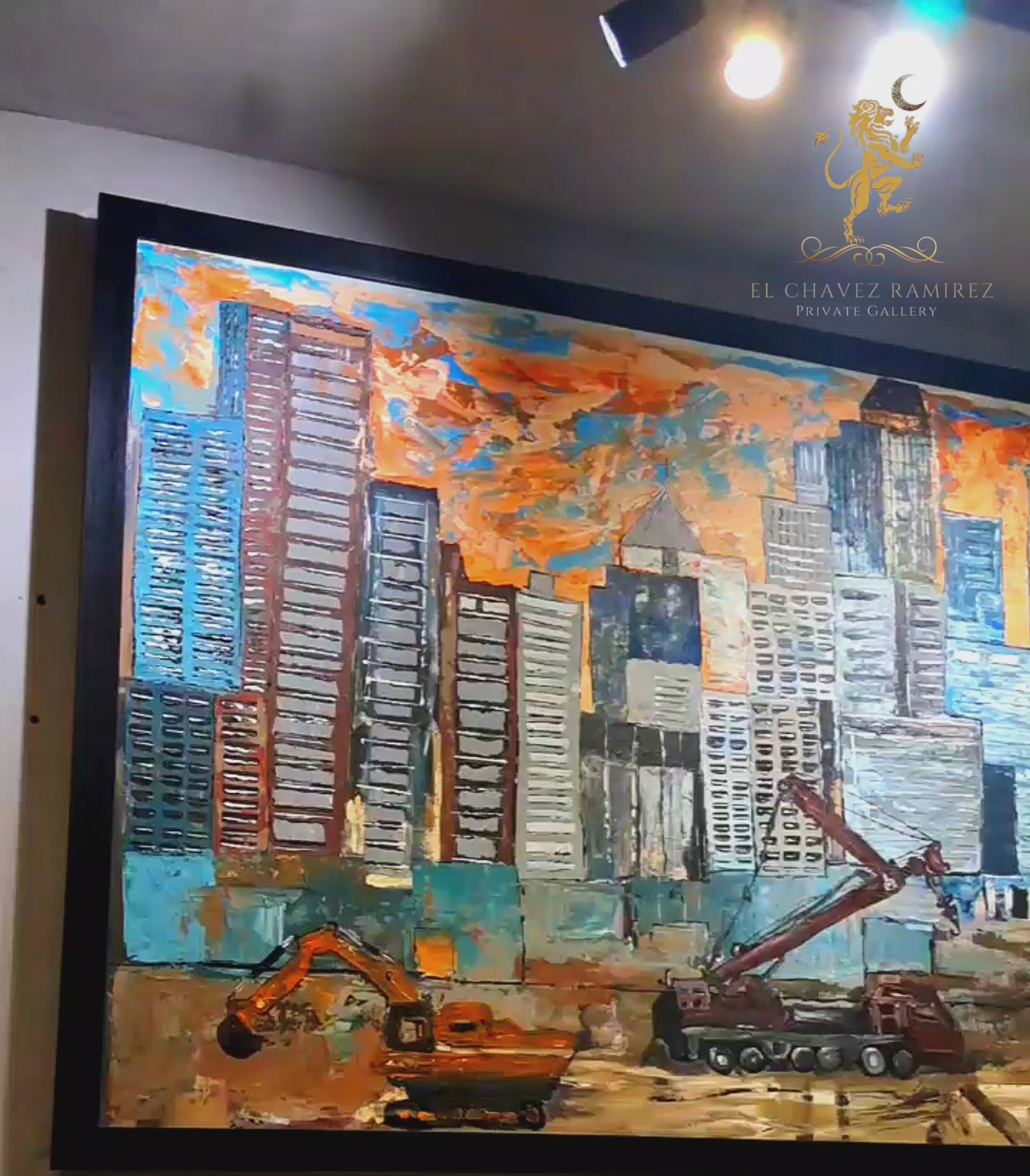 Makati Cityscape Original Painting Contemporary Modern Landcape 
