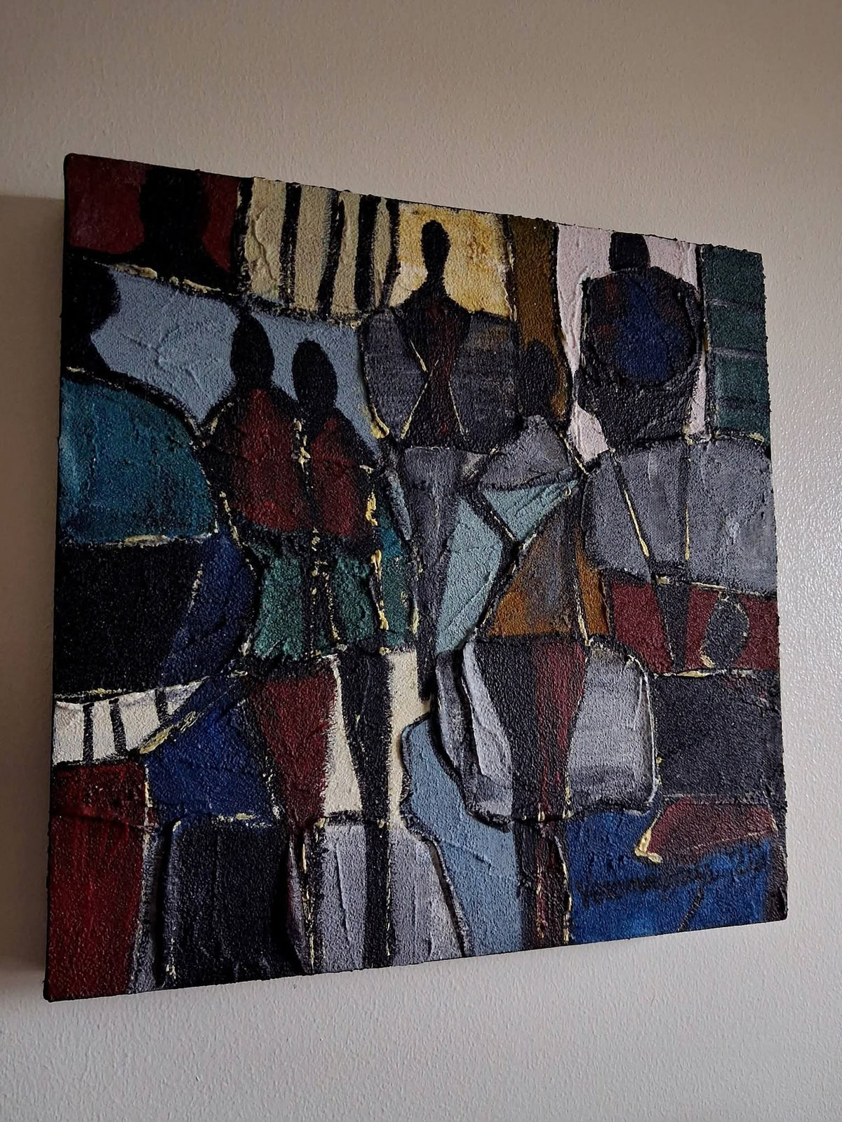 Abstract Art Original Painting Street Walks By Vercmagnus