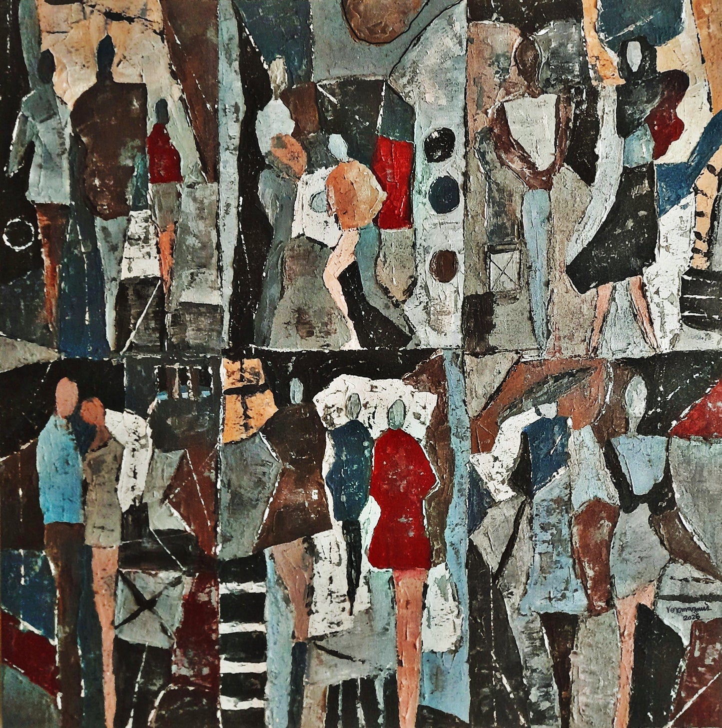 LA VIDA by Vercmagnus Estuardo Chavez, world-renowned as "The Leather Collage Master," 