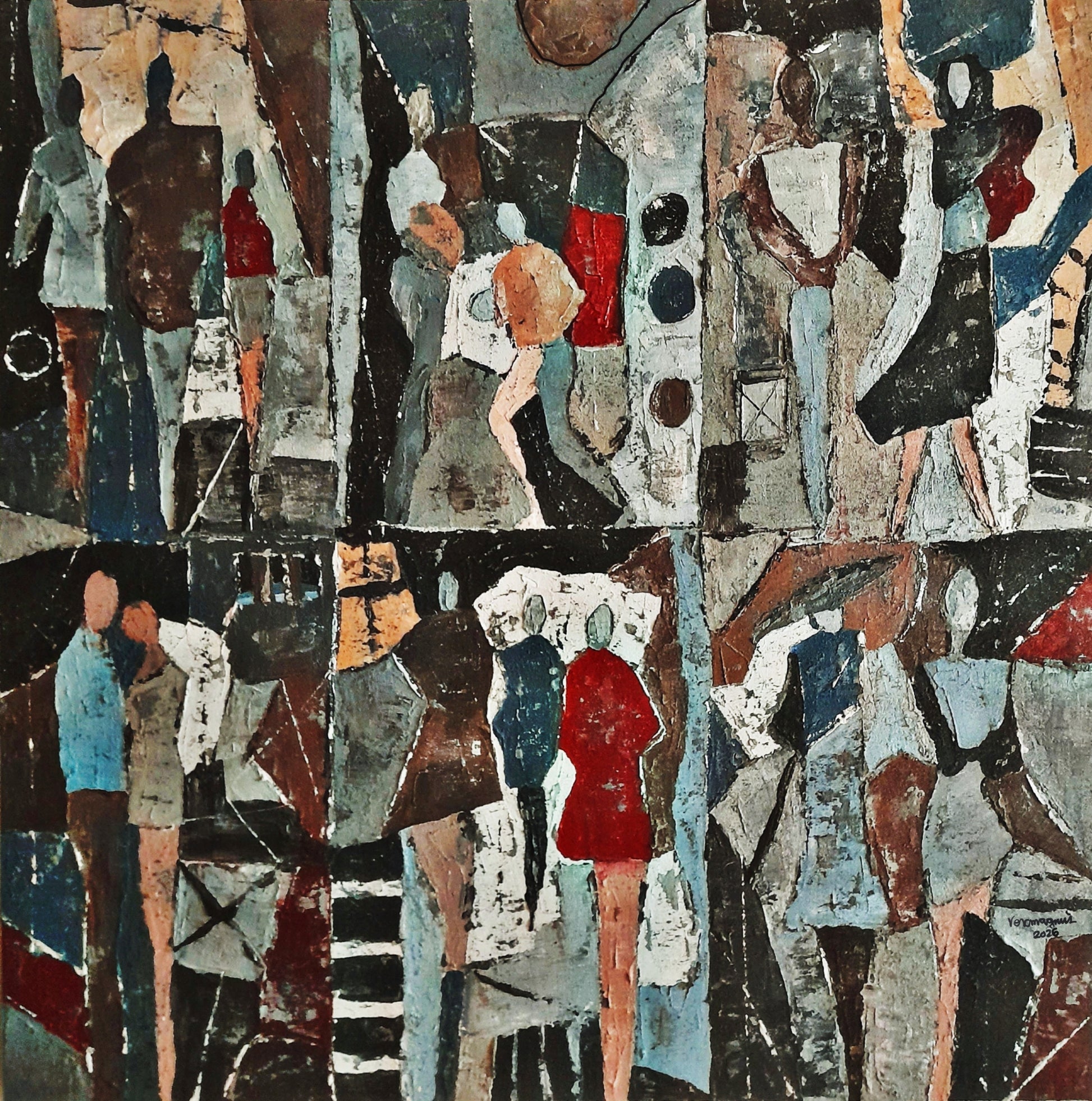 LA VIDA by Vercmagnus Estuardo Chavez, world-renowned as "The Leather Collage Master," 