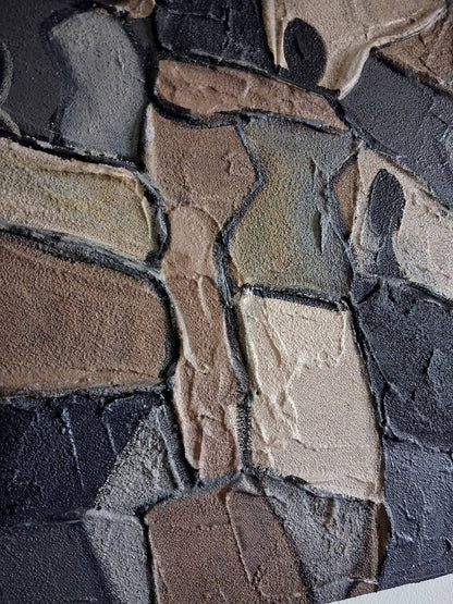 Impasto Abstract Painting People Series Style By Vercmagnus
