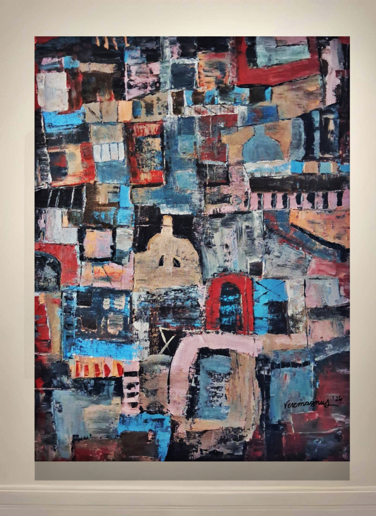 Hogar By Vercmagnus Impasto Abstract Original Painting