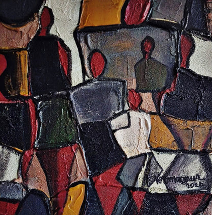 The Fashion Show Abstract Painting Original Art By Vercmagnus