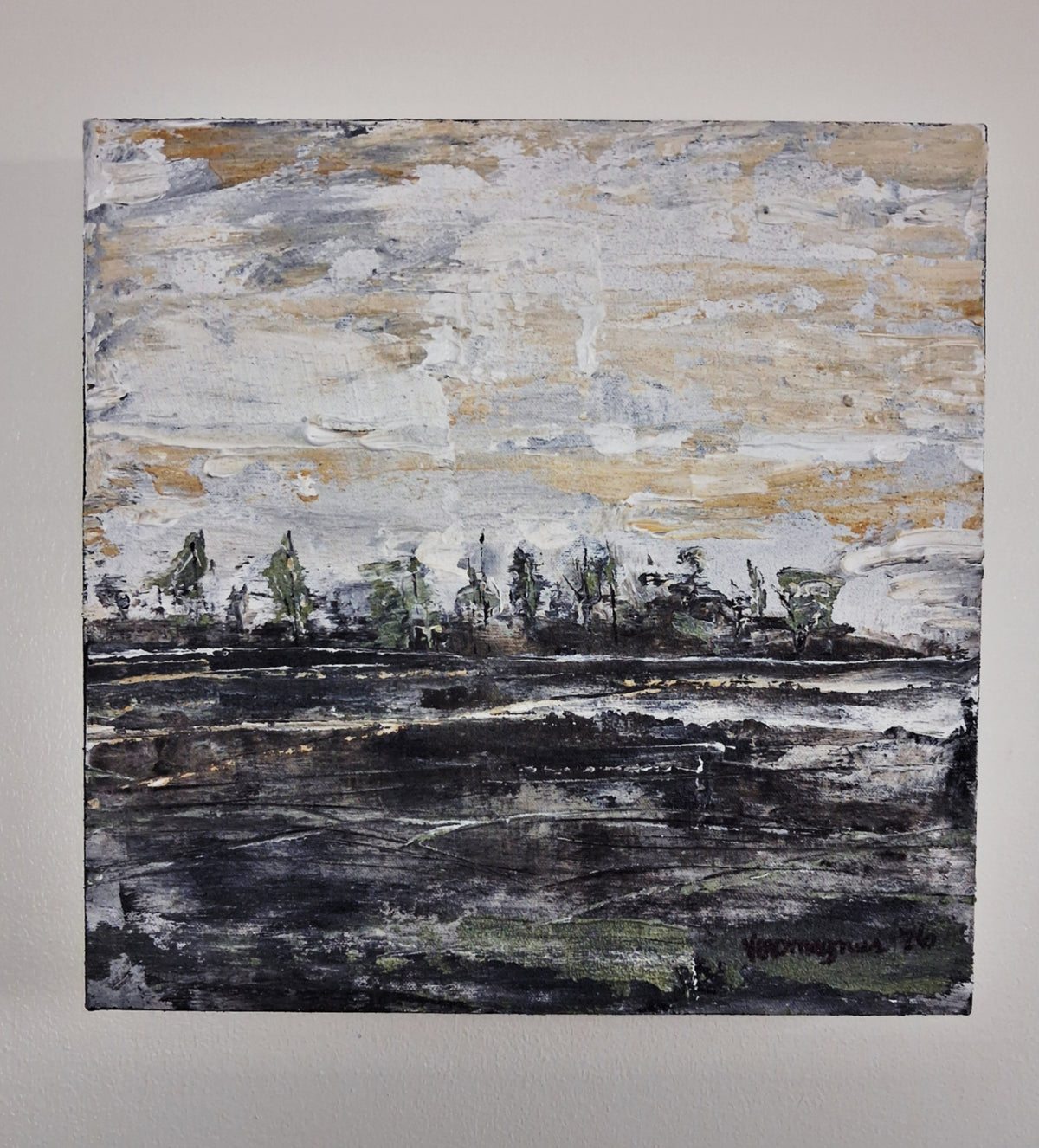 Somewhere Abstract Landscape Original Painting Buy Vercmagnus