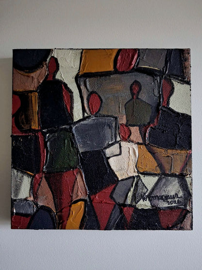 The Fashion Show Abstract Painting Original Art By Vercmagnus