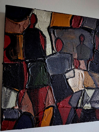 The Fashion Show Abstract Painting Original Art By Vercmagnus