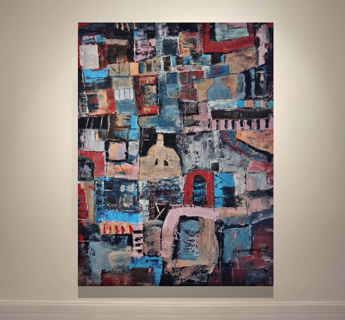 Hogar By Vercmagnus Impasto Abstract Original Painting