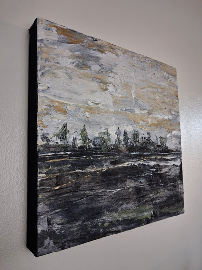 Somewhere Abstract Landscape Original Painting Buy Vercmagnus