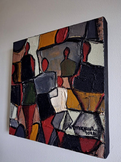 The Fashion Show Abstract Painting Original Art By Vercmagnus